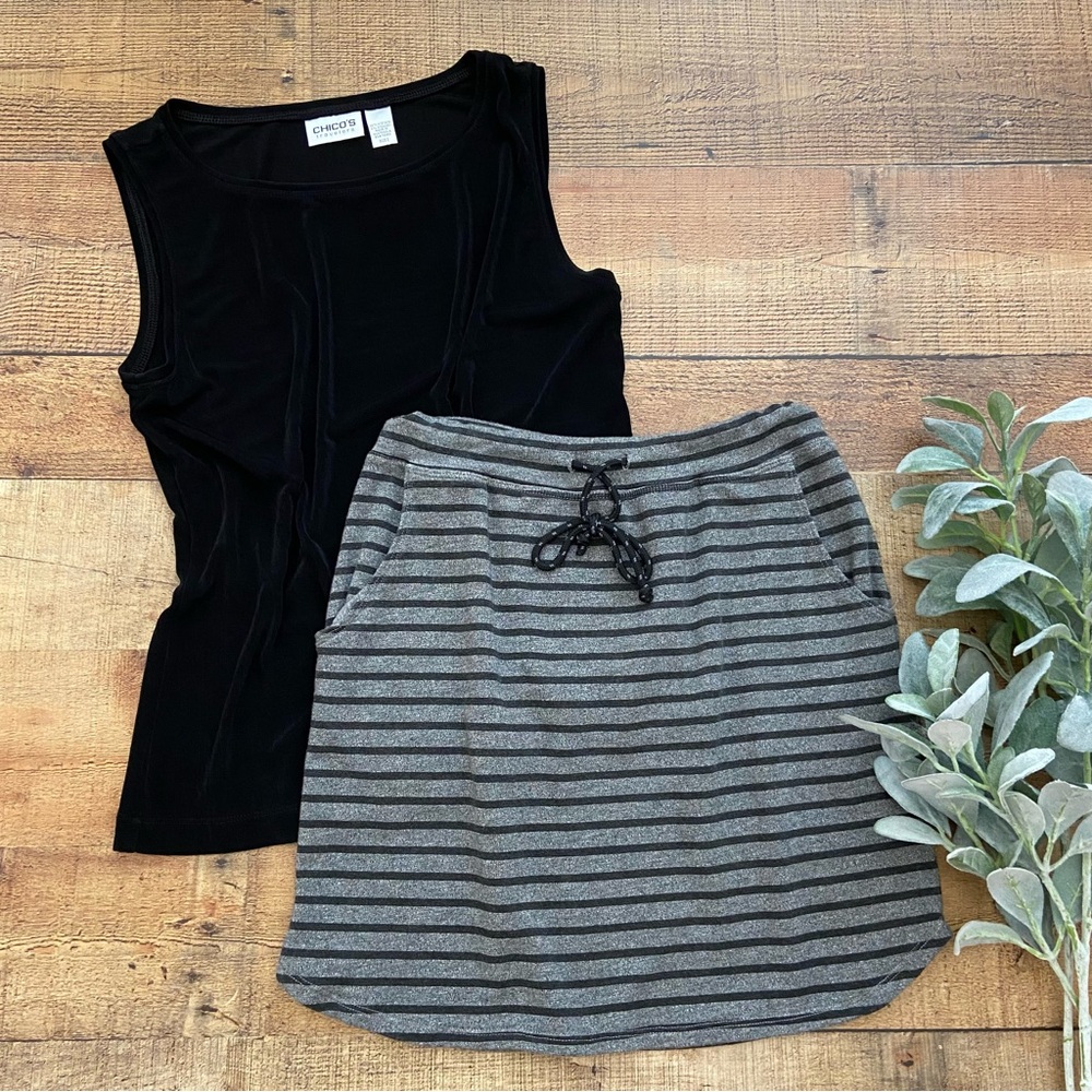 SUNDRY by Evereve Saturday Striped Skirt